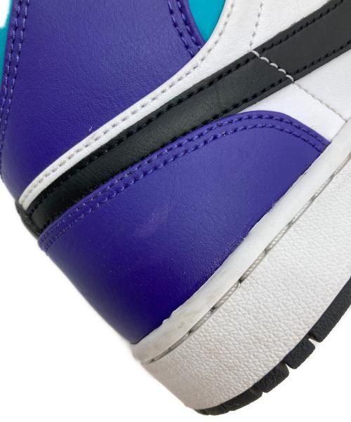 NIKE（ナイキ）NIKE (ナイキ) AIR JORDAN 1 MID パープル×ホワイト サイズ:US9の古着・服飾アイテム