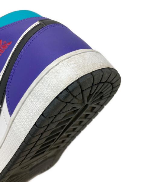 NIKE（ナイキ）NIKE (ナイキ) AIR JORDAN 1 MID パープル×ホワイト サイズ:US9の古着・服飾アイテム