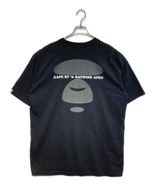 Aape BY A BATHING APE（エーエイプ バイ アベイシングエイプ）Aape BY A BATHING APE (エーエイプ バイ アベイシングエイプ) Virgil Font Khn Camo T-Shirt ブラック サイズ:XLの古着・服飾アイテム