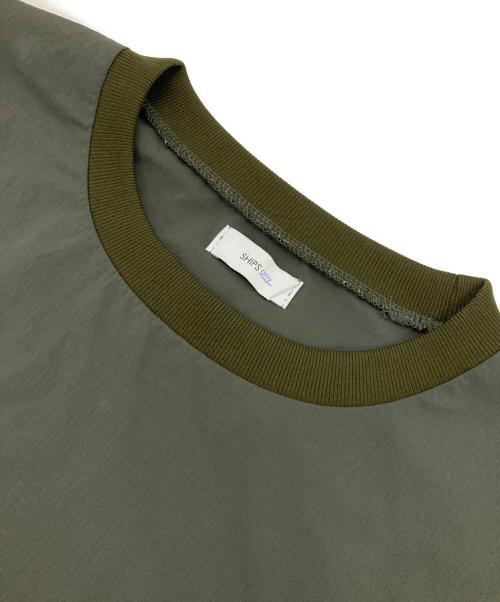 SHIPS any（シップスエニィ）SHIPS any (シップスエニィ) ワッシャーナイロン スピンドル Tシャツ＋イージーショーツ セットアップ カーキ サイズ:XLの古着・服飾アイテム