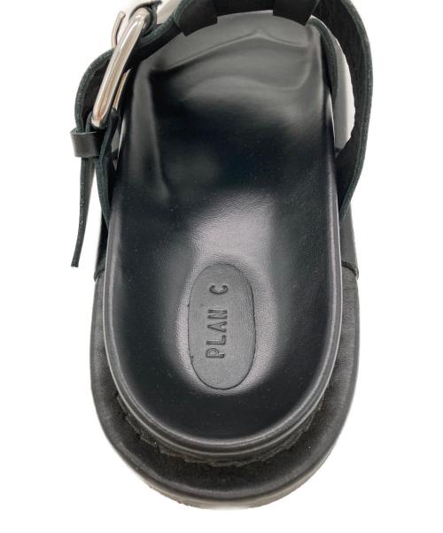 PLAN C（プランシー）Plan C (プランシー) BELT DETAIL SANDAL ブラック サイズ:41の古着・服飾アイテム