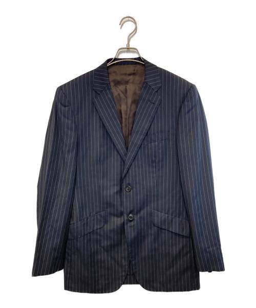 Paul Smith London（ポールスミスロンドン）Paul Smith London (ポールスミスロンドン) ストライプ2Bジャケット ネイビー サイズ:Lの古着・服飾アイテム