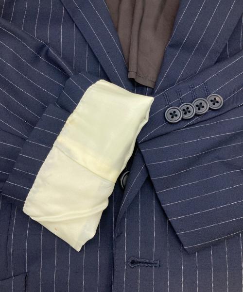 Paul Smith London（ポールスミスロンドン）Paul Smith London (ポールスミスロンドン) ストライプ2Bジャケット ネイビー サイズ:Lの古着・服飾アイテム
