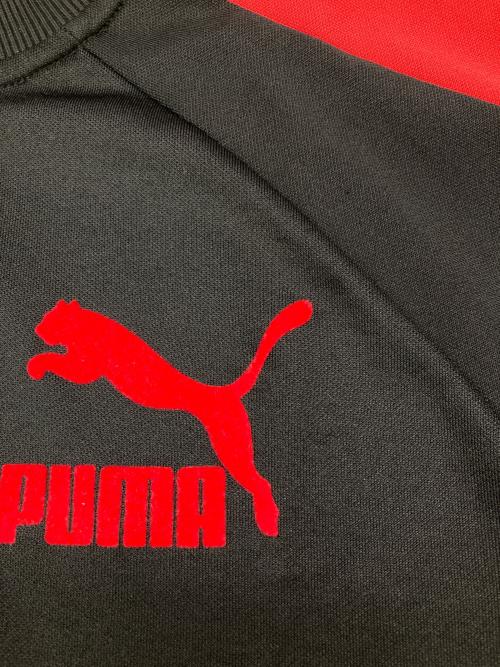 PUMA（プーマ）PUMA (プーマ) T7 Vintage Track JKT ブラック×レッド サイズ:Lの古着・服飾アイテム