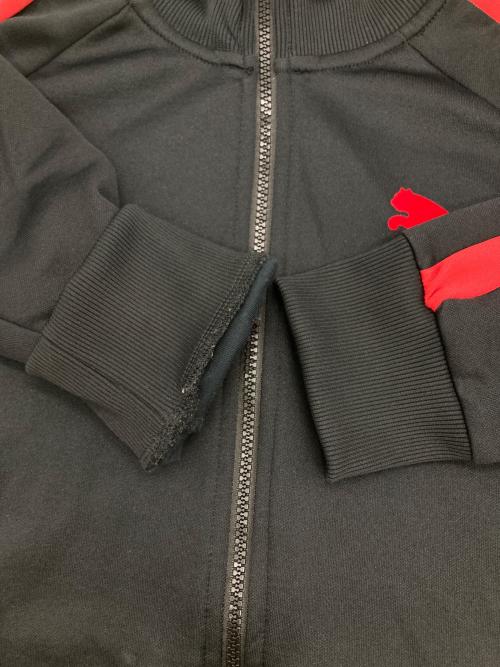PUMA（プーマ）PUMA (プーマ) T7 Vintage Track JKT ブラック×レッド サイズ:Lの古着・服飾アイテム