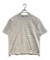 L.L.Bean（エルエルビーン）の古着「Union Short-Sleeve Striped Tee」｜ライトグレー×ベージュ