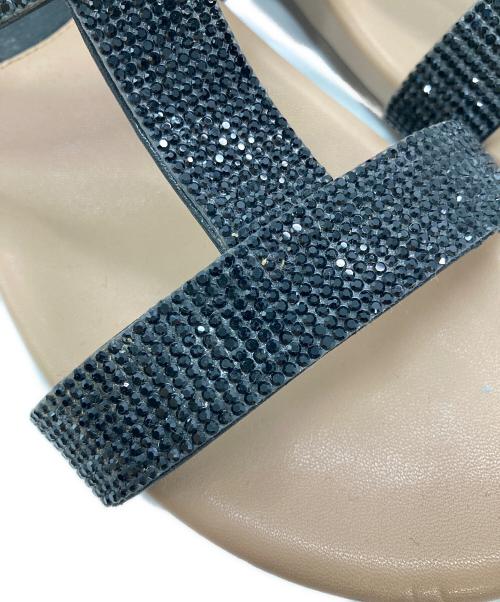 LANVIN COLLECTION（ランバンコレクション）LANVIN COLLECTION (ランバンコレクション) ビジューサンダル ベージュ サイズ:S（22.0cm～22.5cm相当）の古着・服飾アイテム