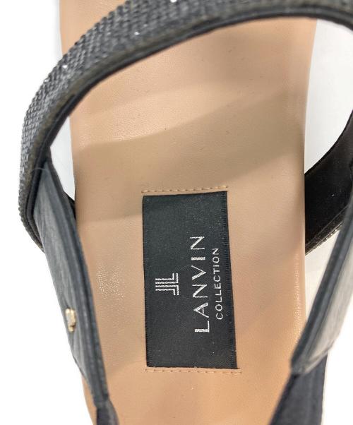 LANVIN COLLECTION（ランバンコレクション）LANVIN COLLECTION (ランバンコレクション) ビジューサンダル ベージュ サイズ:S（22.0cm～22.5cm相当）の古着・服飾アイテム