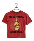 Hysteric Glamourヒステリックグラマー）の古着「BIG BEAT FROM BADSVILLE TEE」｜レッド