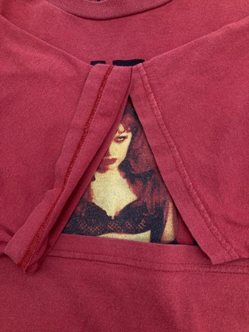 Hysteric Glamour（ヒステリックグラマー）Hysteric Glamour (ヒステリックグラマー) BIG BEAT FROM BADSVILLE TEE レッド サイズ:Sの古着・服飾アイテム