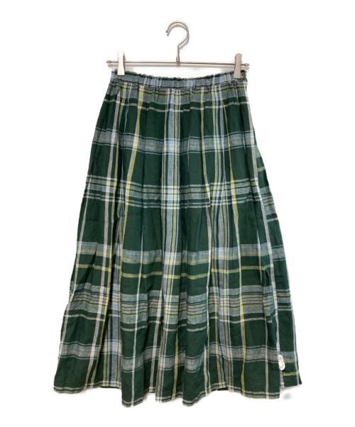 pallas palace vm（パラスパレス）pallas palace vm (パラスパレス) リネンスカート グリーン サイズ:XSの古着・服飾アイテム