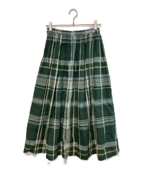 pallas palace vm（パラスパレス）pallas palace vm (パラスパレス) リネンスカート グリーン サイズ:XSの古着・服飾アイテム