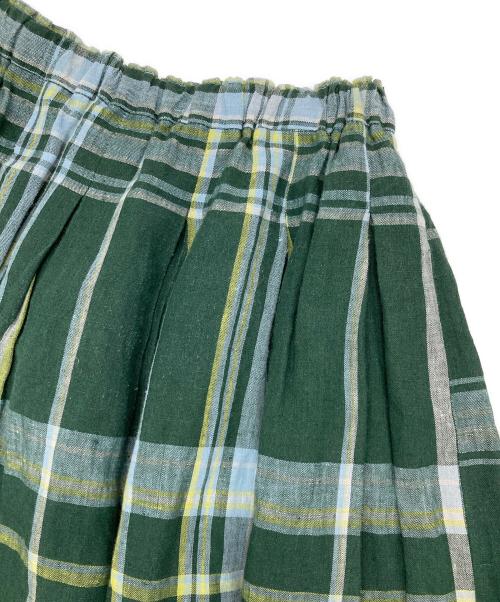 pallas palace vm（パラスパレス）pallas palace vm (パラスパレス) リネンスカート グリーン サイズ:XSの古着・服飾アイテム