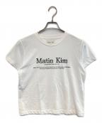 Matin Kimマーティン・キム）の古着「ロゴ刺繍Tシャツ」｜ホワイト