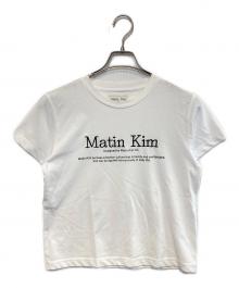 Matin Kim（マーティン・キム）の古着「ロゴ刺繍Tシャツ」｜ホワイト