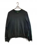KAPITALキャピタル）の古着「KOUNTRY 裏毛2TONE BONE SWEAT」｜ブラック×グリーン
