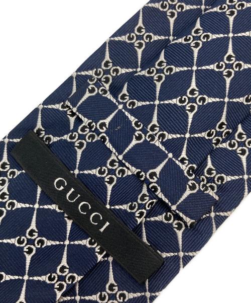 GUCCI（グッチ）GUCCI (グッチ) シルクネクタイ ネイビー サイズ:不明の古着・服飾アイテム