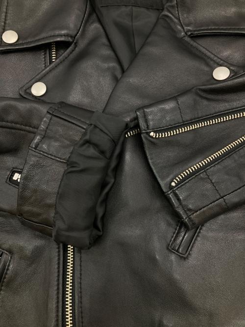 URBAN RESEARCH（アーバンリサーチ）URBAN RESEARCH (アーバンリサーチ) シープスキンレザーライダースジャケット ブラック サイズ:Sの古着・服飾アイテム