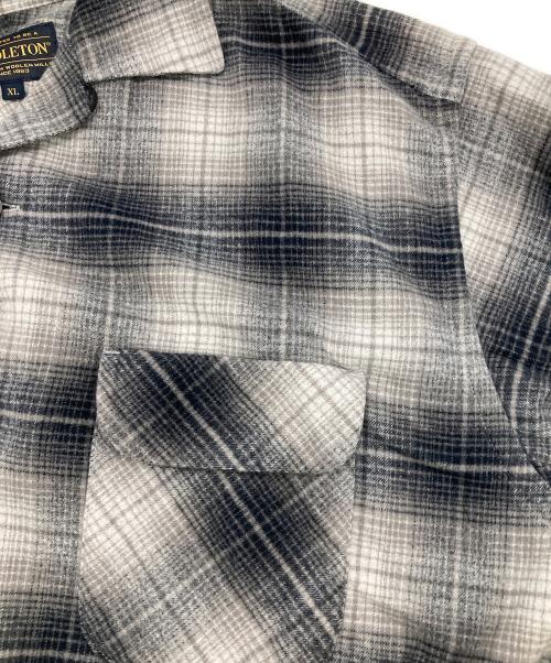 PENDLETON（ペンドルトン）PENDLETON (ペンドルトン) オンブレチェックオープンカラーシャツ グレー サイズ:XLの古着・服飾アイテム