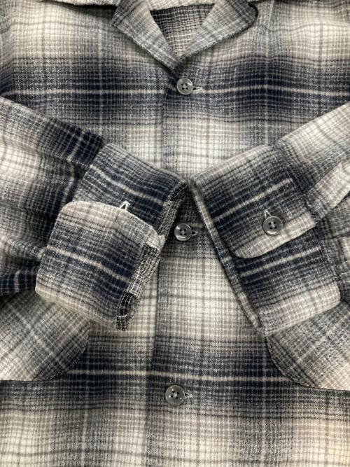 PENDLETON（ペンドルトン）PENDLETON (ペンドルトン) オンブレチェックオープンカラーシャツ グレー サイズ:XLの古着・服飾アイテム