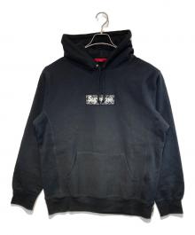 SUPREME（シュプリーム）の古着「Bandana Box Logo Hooded Sweatshirt」｜ブラック