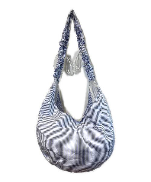 J.L - A.L/（ジェイラル）J.L - A.L/ (ジェイラル) Torsade BAG ブルー×ホワイトの古着・服飾アイテム