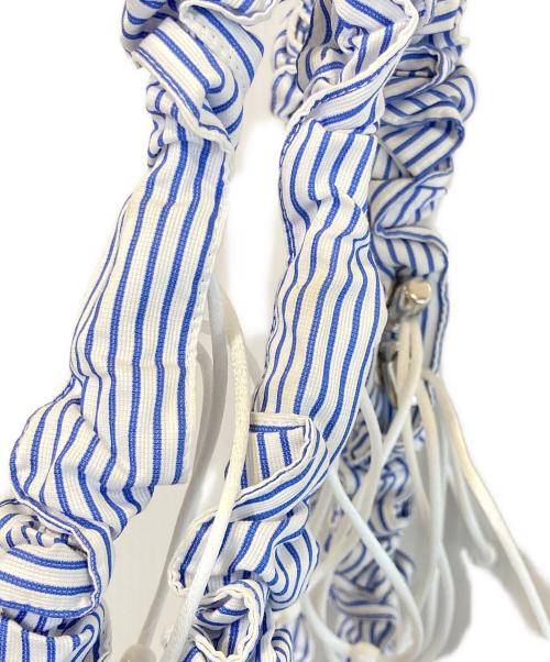 J.L - A.L/（ジェイラル）J.L - A.L/ (ジェイラル) Torsade BAG ブルー×ホワイトの古着・服飾アイテム