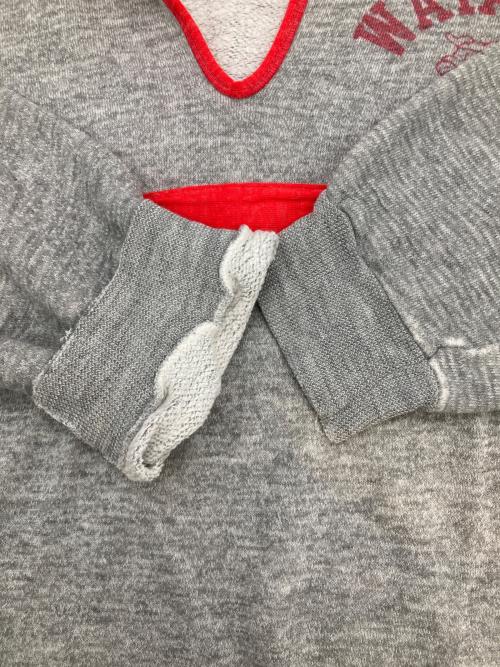 Champion（チャンピオン）Champion (チャンピオン) ［古着］ポロカラースウェット グレー×レッド サイズ:Lの古着・服飾アイテム