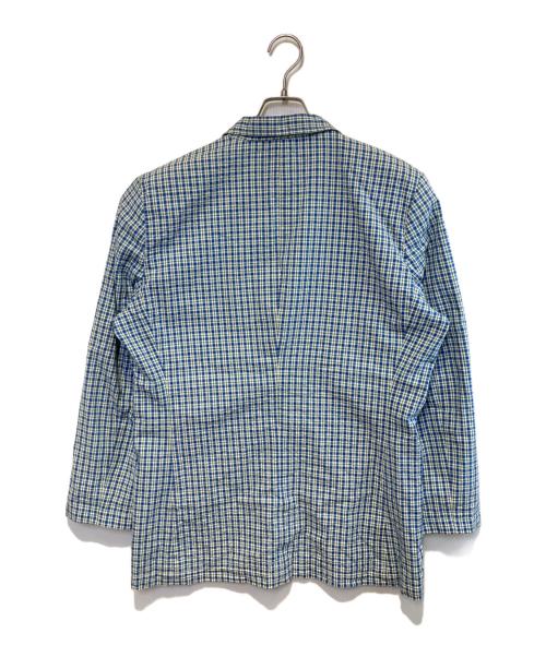 Eddie Bauer（エディーバウアー）Eddie Bauer (エディーバウアー) ［古着］チェックテーラードジャケット ブルー サイズ:Mの古着・服飾アイテム