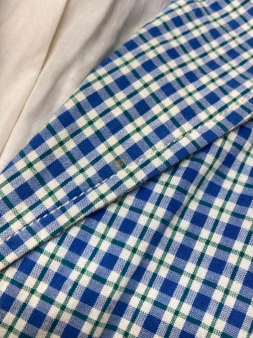 Eddie Bauer（エディーバウアー）Eddie Bauer (エディーバウアー) ［古着］チェックテーラードジャケット ブルー サイズ:Mの古着・服飾アイテム
