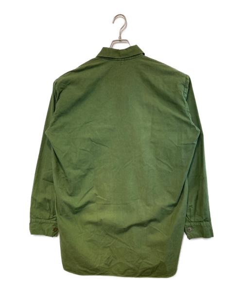 Swedish Army（スウェーデン軍）Swedish Army (スウェーデン軍) M-55プルオーバーシャツ オリーブ サイズ:41の古着・服飾アイテム