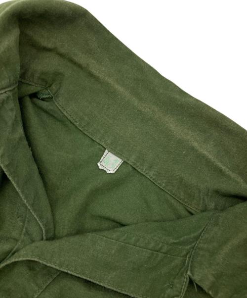 Swedish Army（スウェーデン軍）Swedish Army (スウェーデン軍) M-55プルオーバーシャツ オリーブ サイズ:41の古着・服飾アイテム