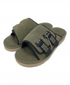 UGGアグ）の古着「Goldencoast Strap Slide」｜オリーブ