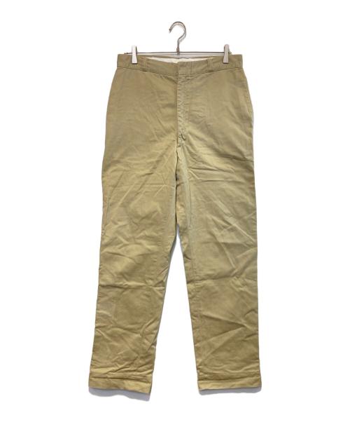 US ARMY（ユーエスアーミー）US ARMY (ユーエスアーミー) 8.2ozコットンチノトラウザーズ ベージュ サイズ:34×33の古着・服飾アイテム