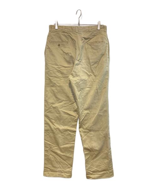 US ARMY（ユーエスアーミー）US ARMY (ユーエスアーミー) 8.2ozコットンチノトラウザーズ ベージュ サイズ:34×33の古着・服飾アイテム