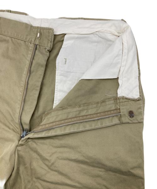 US ARMY（ユーエスアーミー）US ARMY (ユーエスアーミー) 8.2ozコットンチノトラウザーズ ベージュ サイズ:34×33の古着・服飾アイテム