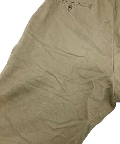 US ARMY（ユーエスアーミー）US ARMY (ユーエスアーミー) 8.2ozコットンチノトラウザーズ ベージュ サイズ:34×33の古着・服飾アイテム