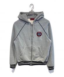GUCCI（グッチ）の古着「Embroidered Logo Hoodie」｜グレー