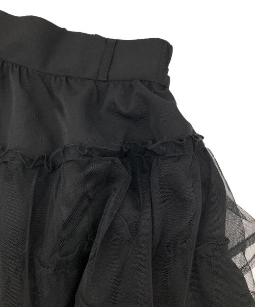 HARE（ハレ）HARE (ハレ) フリルレイヤードロングスカート ブラック サイズ:Freeの古着・服飾アイテム