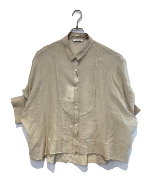 Lallia Mu（ラリア ムー）Lallia Mu (ラリア ムー) シアーシャツ ベージュ サイズ:M 未使用品の古着・服飾アイテム