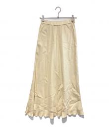 Plage（プラージュ）の古着「Washable Fibril Drape スカート」｜ホワイト