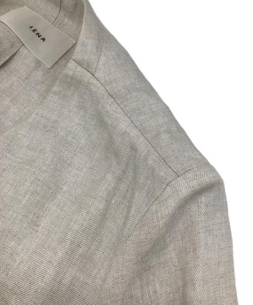 IENA（イエナ）IENA (イエナ) フレンチリネンツイルWブレストJK ベージュ サイズ:38の古着・服飾アイテム