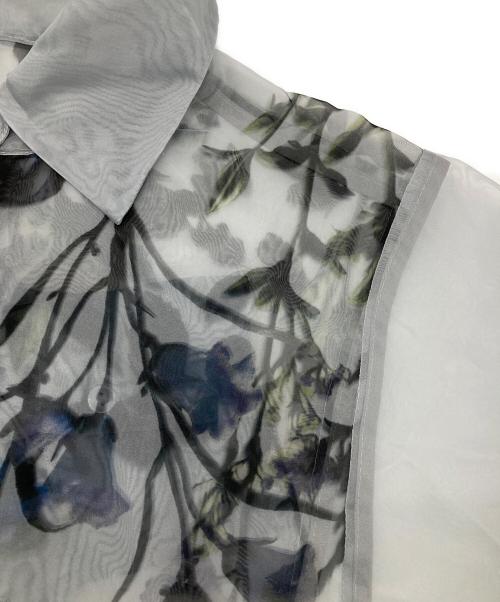 HARE（ハレ）HARE (ハレ) アートフラワーガラシアーシャツ ブルー サイズ:Freeの古着・服飾アイテム