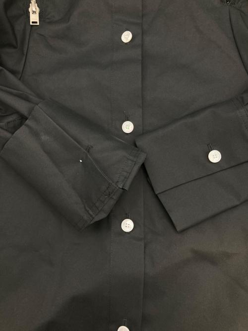 CINOH（チノ）CINOH (チノ) SUPIMA C/PE/PU PUFF SHOULDER SHIRT ブラック サイズ:Sの古着・服飾アイテム