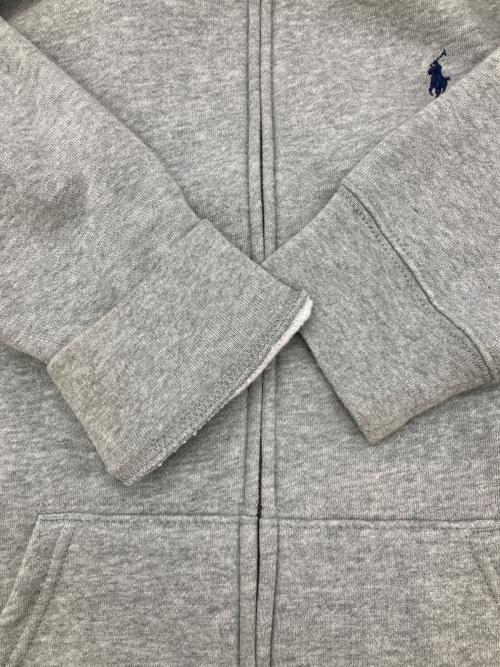 POLO RALPH LAUREN（ポロ・ラルフローレン）POLO RALPH LAUREN (ポロ・ラルフローレン) 裏起毛ジップパーカー グレー サイズ:XLの古着・服飾アイテム