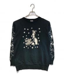 Hysteric Glamour（ヒステリックグラマー）の古着「SEARCH AND DESTROY プリント スウェット」｜ブラック