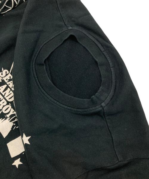 Hysteric Glamour（ヒステリックグラマー）Hysteric Glamour (ヒステリックグラマー) SEARCH AND DESTROY プリント スウェット ブラック サイズ:Freeの古着・服飾アイテム