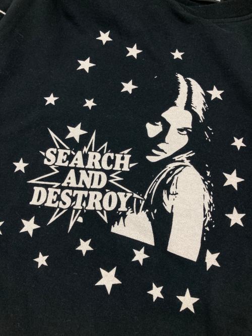 Hysteric Glamour（ヒステリックグラマー）Hysteric Glamour (ヒステリックグラマー) SEARCH AND DESTROY プリント スウェット ブラック サイズ:Freeの古着・服飾アイテム