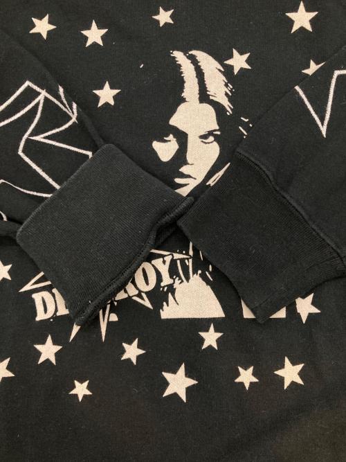 Hysteric Glamour（ヒステリックグラマー）Hysteric Glamour (ヒステリックグラマー) SEARCH AND DESTROY プリント スウェット ブラック サイズ:Freeの古着・服飾アイテム