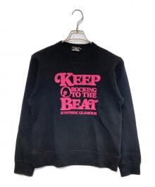 Hysteric Glamour（ヒステリックグラマー）の古着「KEEP BEAT スウェット」｜ブラック